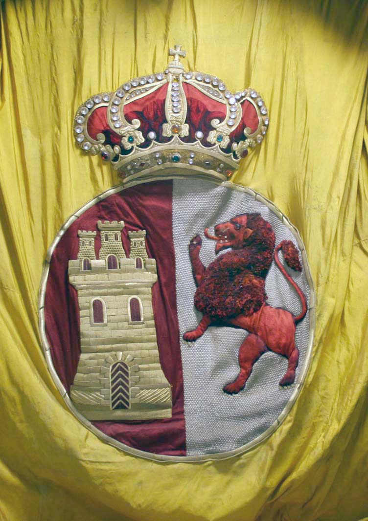 Detalle de bandera combate Carlos V 