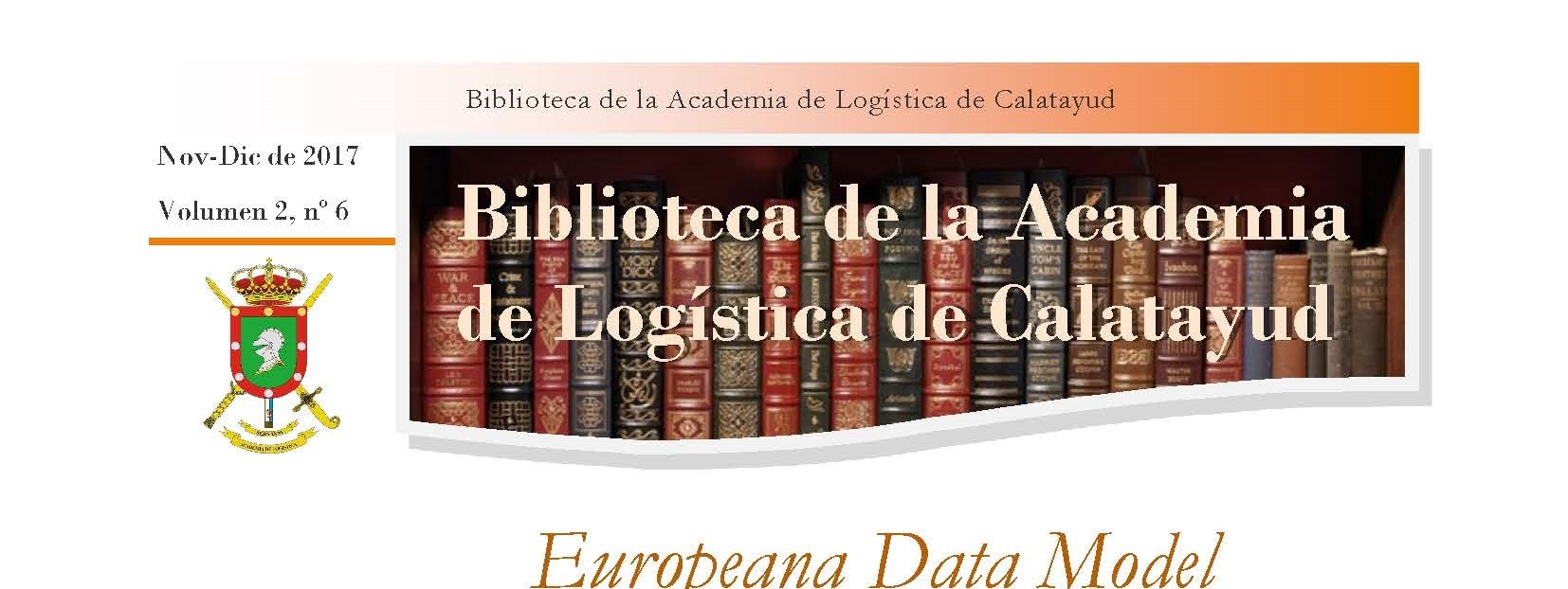 Boletín Noviembre-Diciembre 2017 de la Biblioteca de la Academia de Logística (Calatayud)