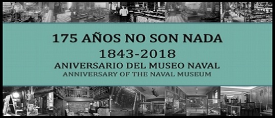 Exposición "175 años no son nada" para conmemorar el aniversario de creación del Museo Naval (Madrid)