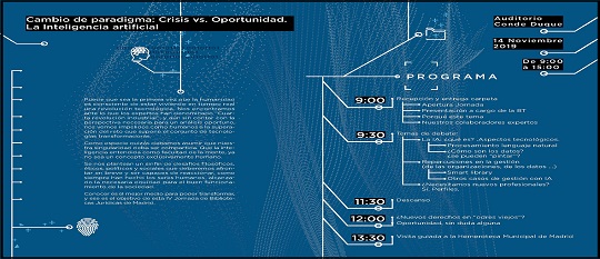 Ir a La Biblioteca Técnica del Ayuntamiento de Madrid organiza la IV Jornada Profesional de Bibliotecas Jurídicas, dedicada a la Inteligencia Artificial (14 noviembre, Madrid)