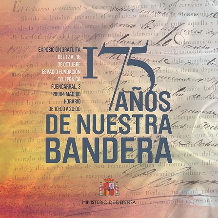 Cartel exposición 175 años bandera