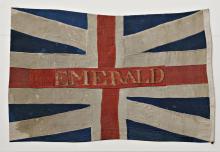 Cliqueu aquí per augmentar la imatge Bandera de combate de la Fragata inglesa Emerald