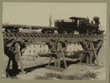 Cliqueu aquí per augmentar la imatge Escuela de prácticas del Batallón de Ferrocarriles. 1902