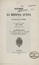 Prema na imaxe para ampliala Estudios de de la defensa activa de las plazas de guerra