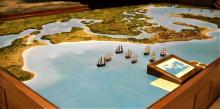 Pulsa aquí para aumentar la imagen Maqueta de Cartagena de Indias en 1741
