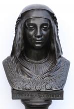 Prema na imaxe para ampliala Busto de la reina Isabel I de Castilla. Isabel la Católica (1451-1504)