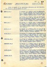 Pulsa aquí para aumentar la imagen Ministerio de la Guerra. Dirección General de Aeronáutica. Parte de campaña de las operaciones efectuadas por la Escuadrilla 2-E-70 en agosto de 1937. (AHEA. N2129-1)