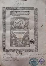 Egin klik hemen irudian handitzeko Cursus quattuor Mathematicarum Artium Liberalium, 1516