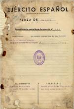 Pulsa aquí para aumentar la imagen Expediente judicial "uno" de Julián Besteiro Fernández